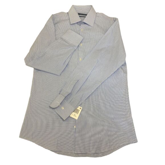 The men's store Long Sleeve Checked Button Down Shirt - Regular Fit - Neck 15 - Picture 3 of 11